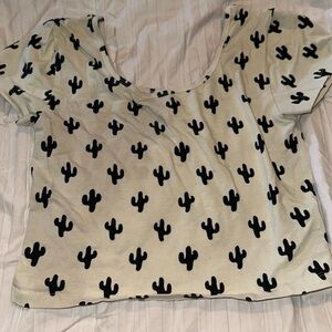Cactus crop top from forever 21 like new barely worn